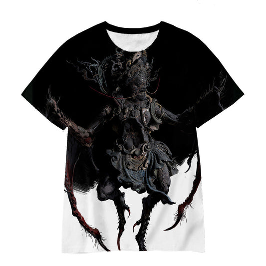 Black Myth Wukong T-Shirt Short Sleeve Round Neck - Kids & Adult Unisex YY10008