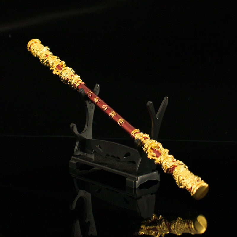 Black Myth and Wukong Jin Hoop Stick All Metal Craft Decoration