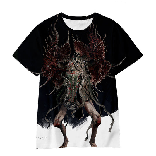 Black Myth Wukong T-Shirt Short Sleeve Round Neck - Kids & Adult Unisex YY10009