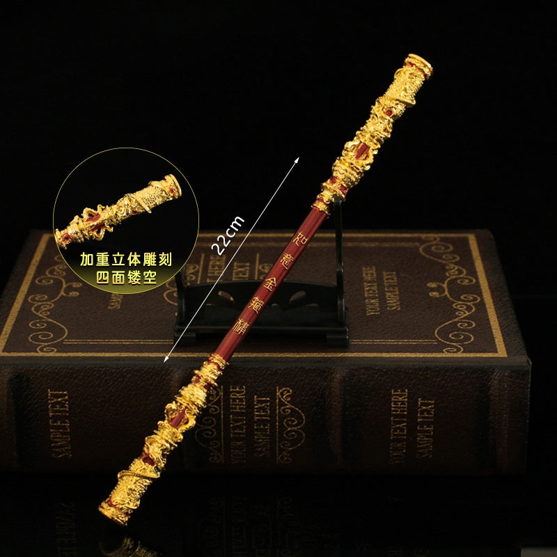 Black Myth and Wukong Jin Hoop Stick All Metal Craft Decoration